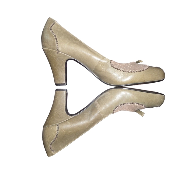 Miss L-Fire Oliver Grey Pinup Oxford Pump Heels Size 40 (10) - Picture 5 of 9